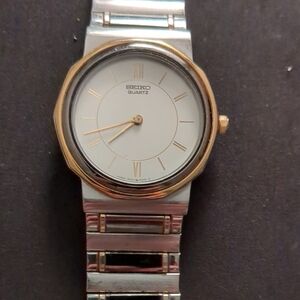 Seiko Two-Tone Silver and Gold Watch